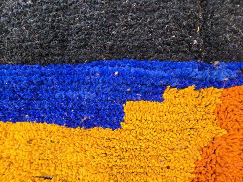 Berber rug in wool from the Zam River, size 150 x 250 cm