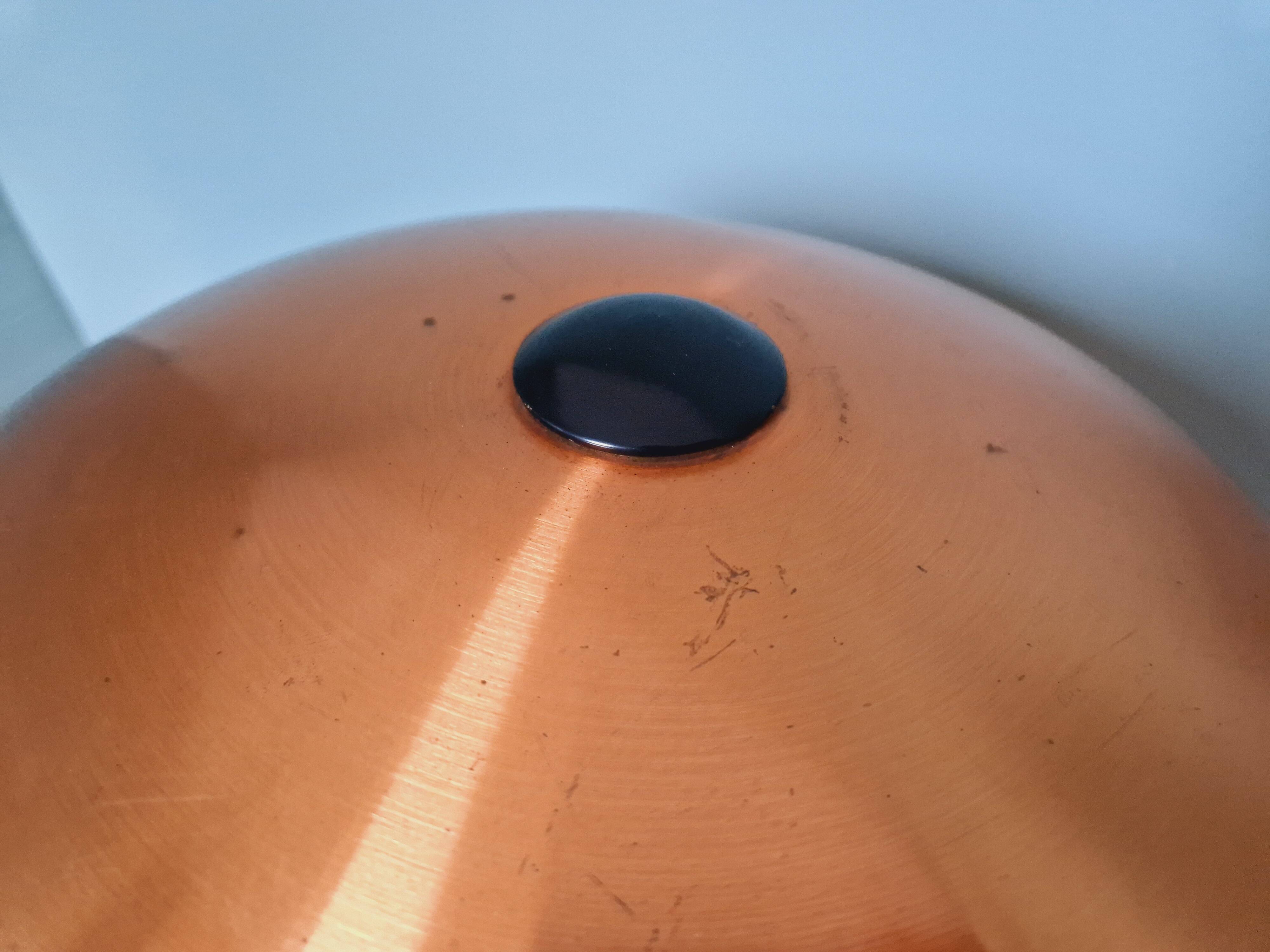 Large copper desk lamp, 1950s