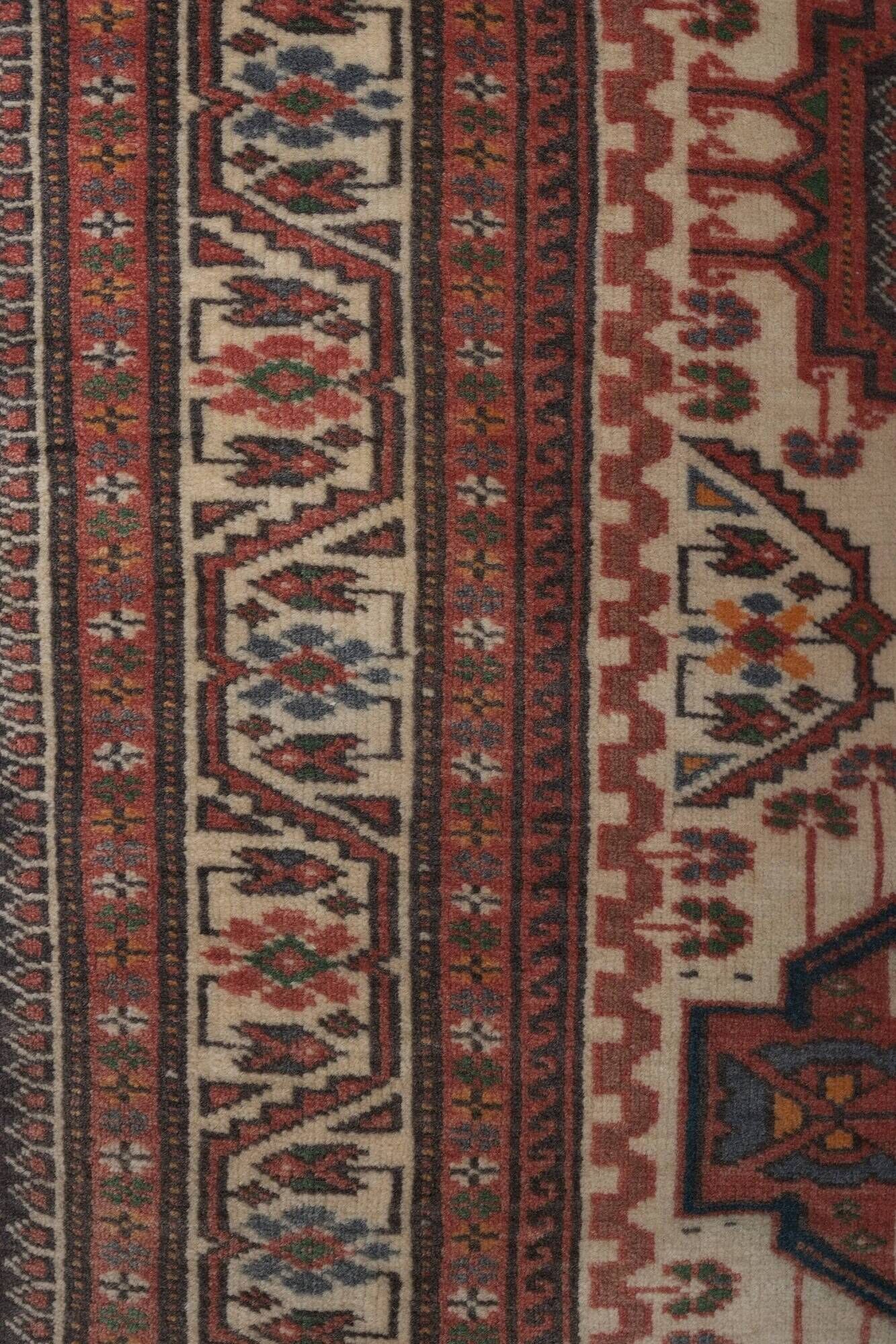 Vintage Turkish hallway rug 90x414 cm