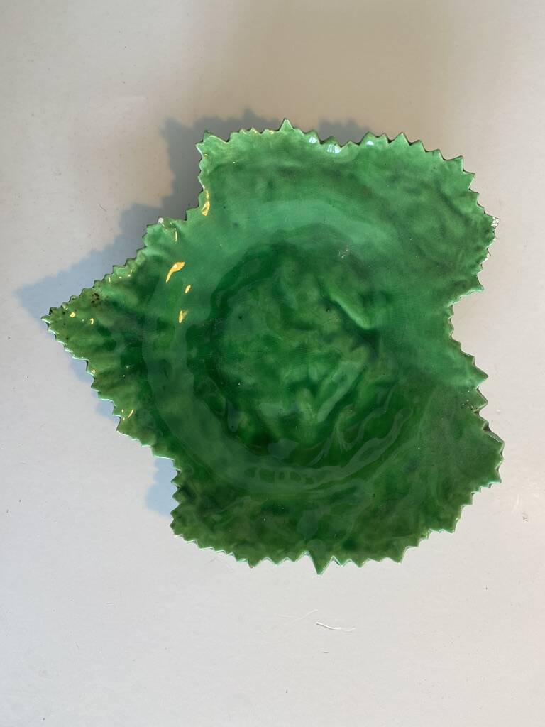 Cake service, 8 pieces, vine leaves - Pottery