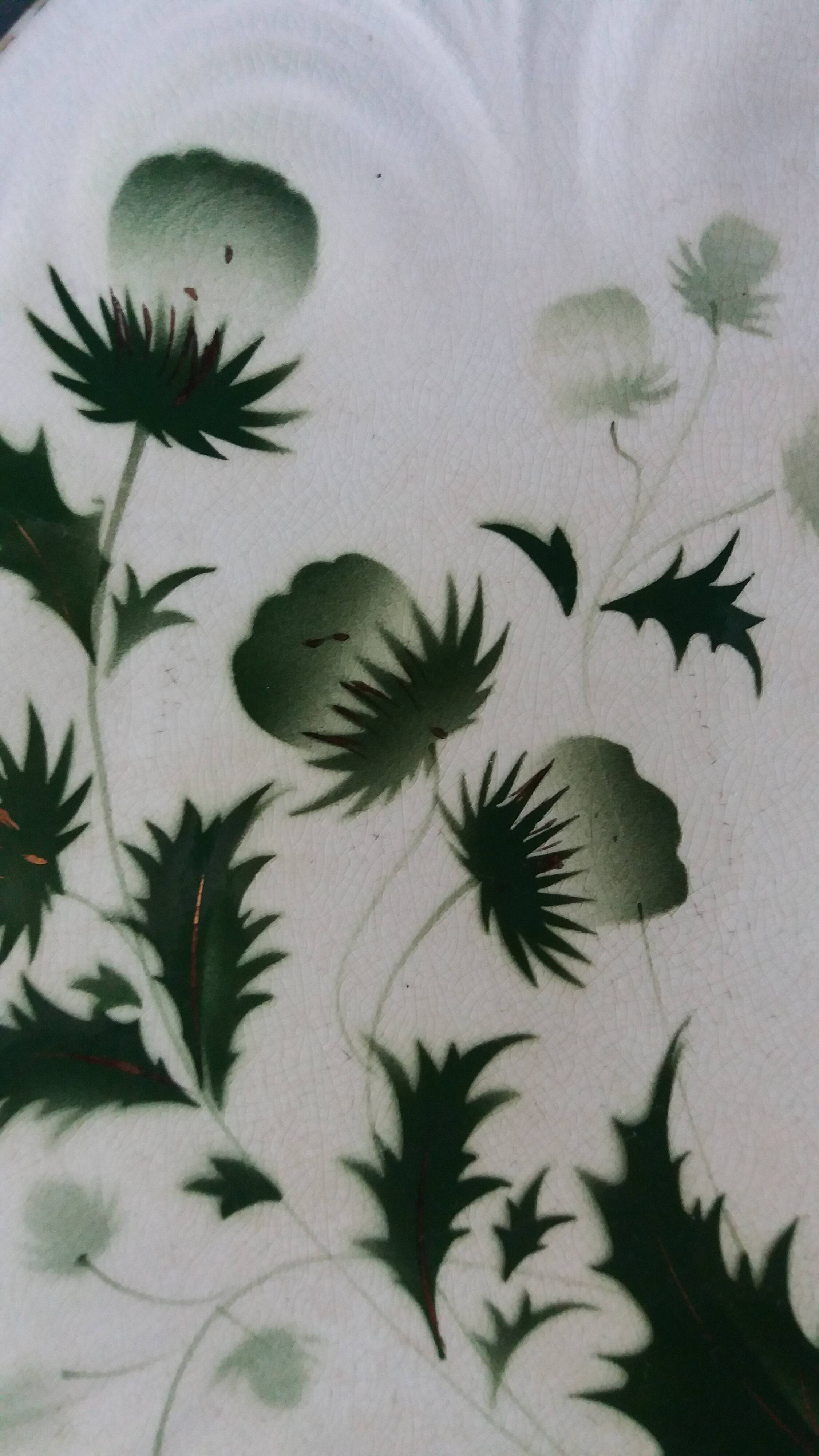 Badonviller thistle plate, 1920