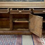 Large 19th century sideboard in fir and chestnut
