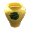 Vase jaune tache verte