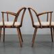 1960s Antonin Suman Set of Six Beech Dining Chairs, Restored