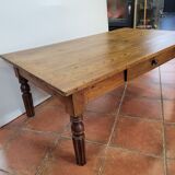 Table basse ancienne avec 1 tiroir
