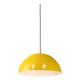 Lampe vintage restaurée en métal jaune, années 80