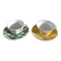 2 cups saucers Square Yellow Green Vintage