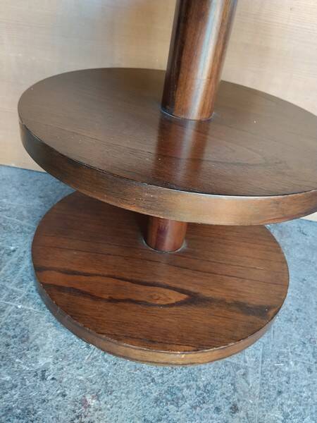 Table Gueridon art deco palissandre 3 niveaux