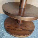 Table Gueridon art deco palissandre 3 niveaux