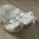 Large vintage hand tidy in iridescent enameled ceramic
