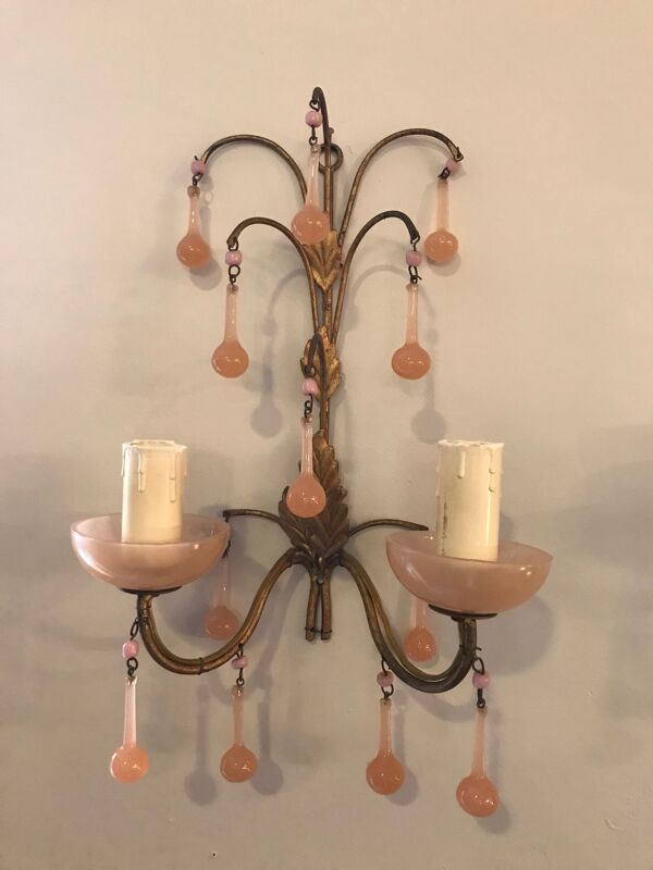 Paire d'applique Murano 1950