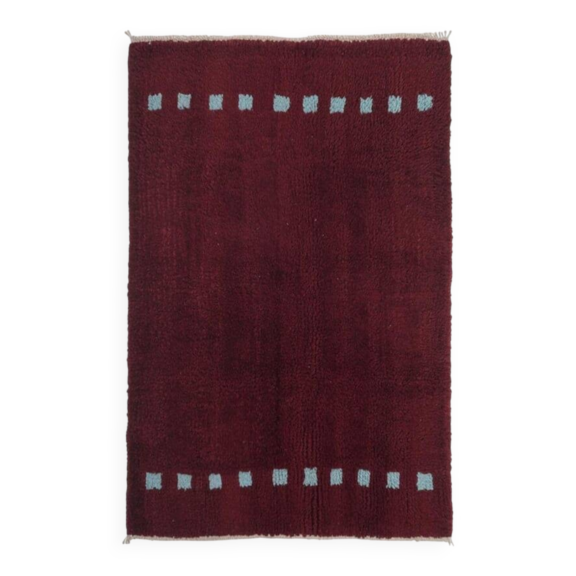 Beni Ourain Berber rug in natural wool, size 1.5/2.5 m.