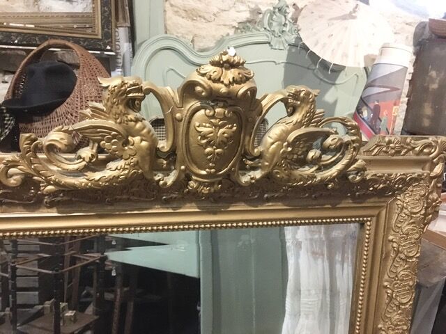 Large pedimented mirror