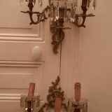 Pair of 3-light wall lamps