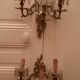 Pair of 3-light wall lamps