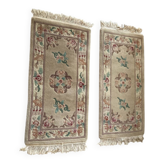 Antique Chinese handmade wool rug