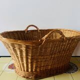 Large vintage wicker basket