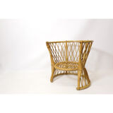 Rattan children's chair from the 1960s to 1970