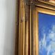 Old oil painting canvas reproduction woman with parasol monet 80x70 signed