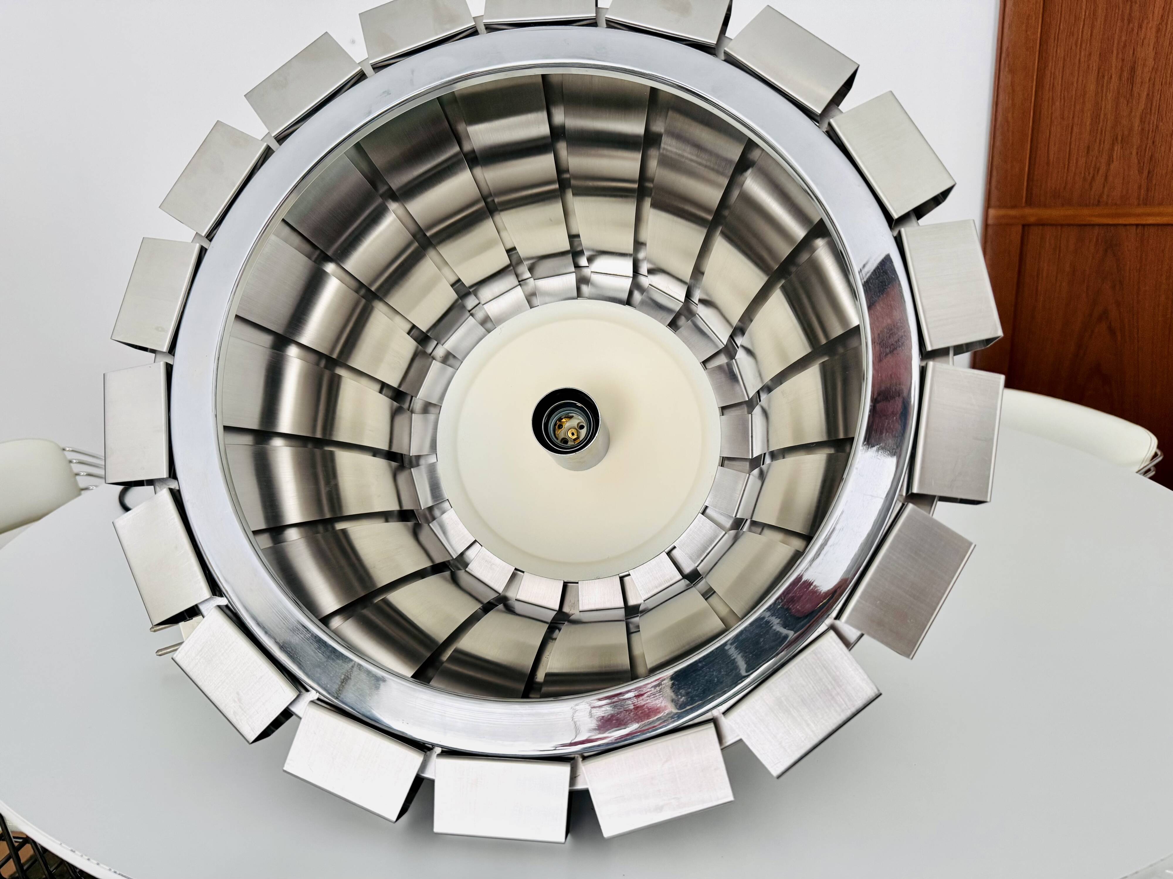 Metal Pendant Lamp by Elio Martinelli for Martinelli Luce