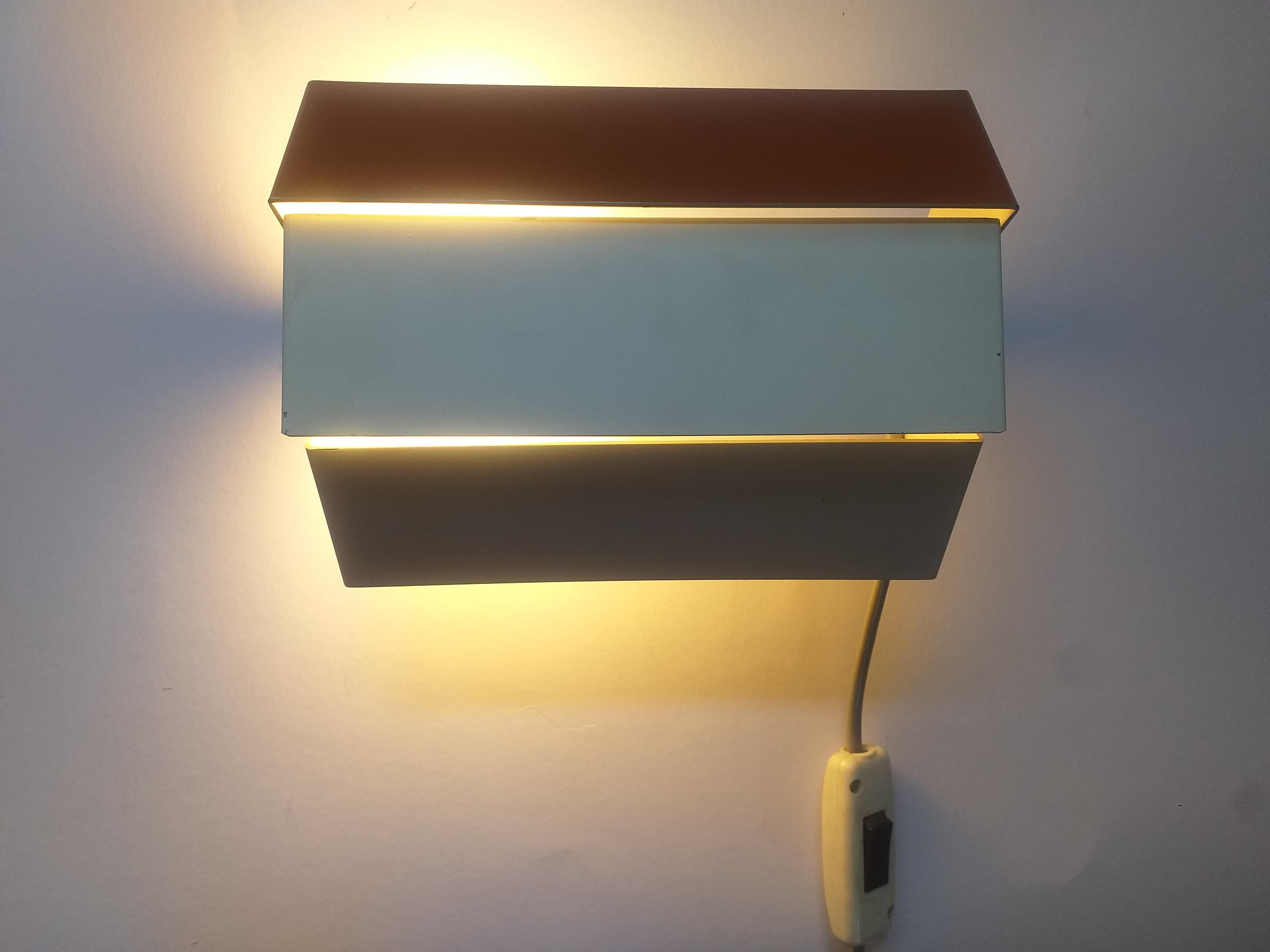 Pair of Midcentury Wall Lamps Napako, 1970s