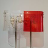 Orange plexiglass floor lamp