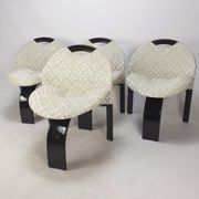 Ensemble de 4 chaises Giovanni Offredi Sail par Saporiti Italie 1973