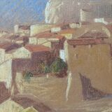 Paintings lot of 3 Pastel Ed. Pannetier (1884-1965) Orientalist Marine (?)