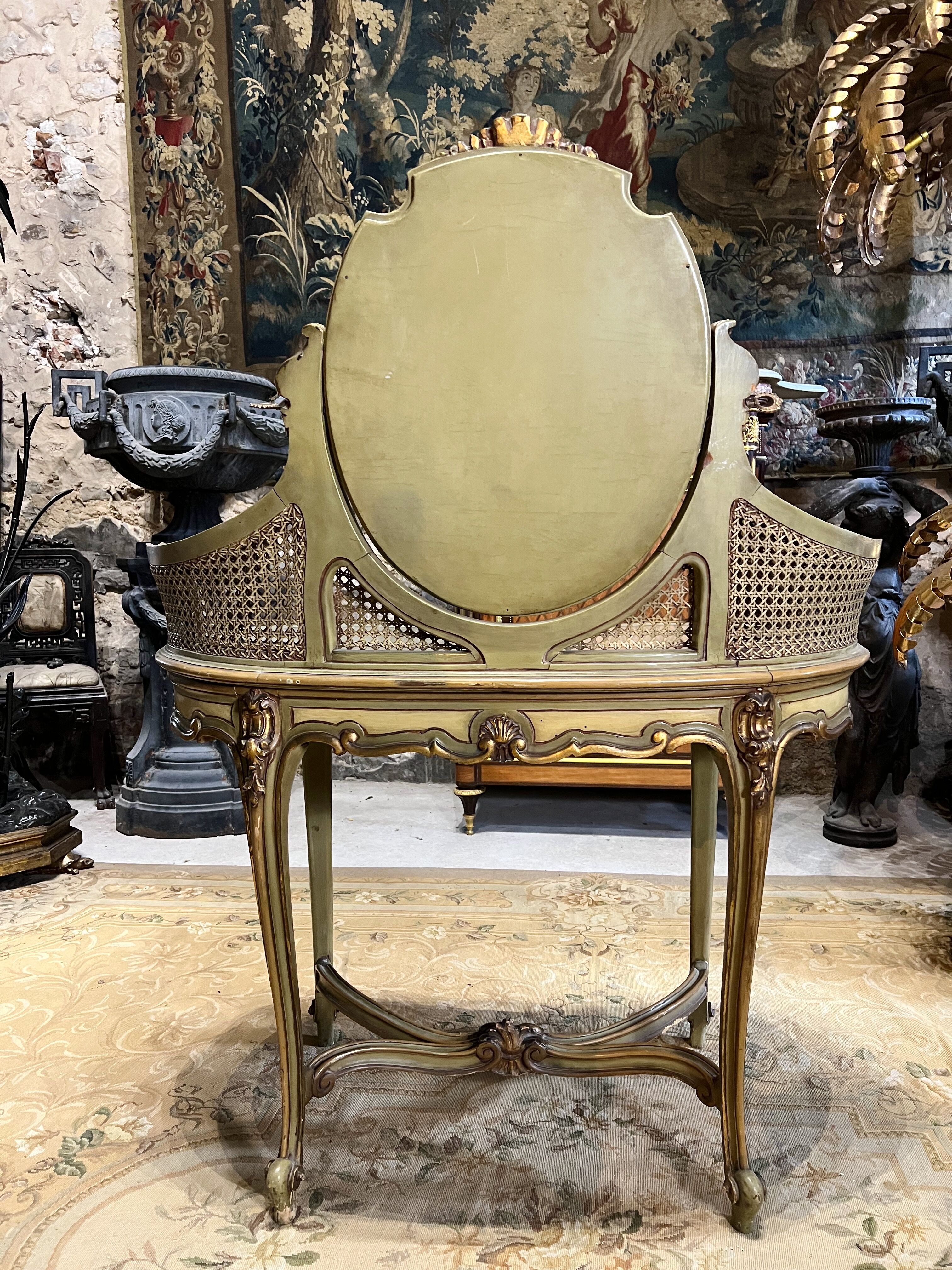 Dressing table in Louis XV style of the Napoleon III period