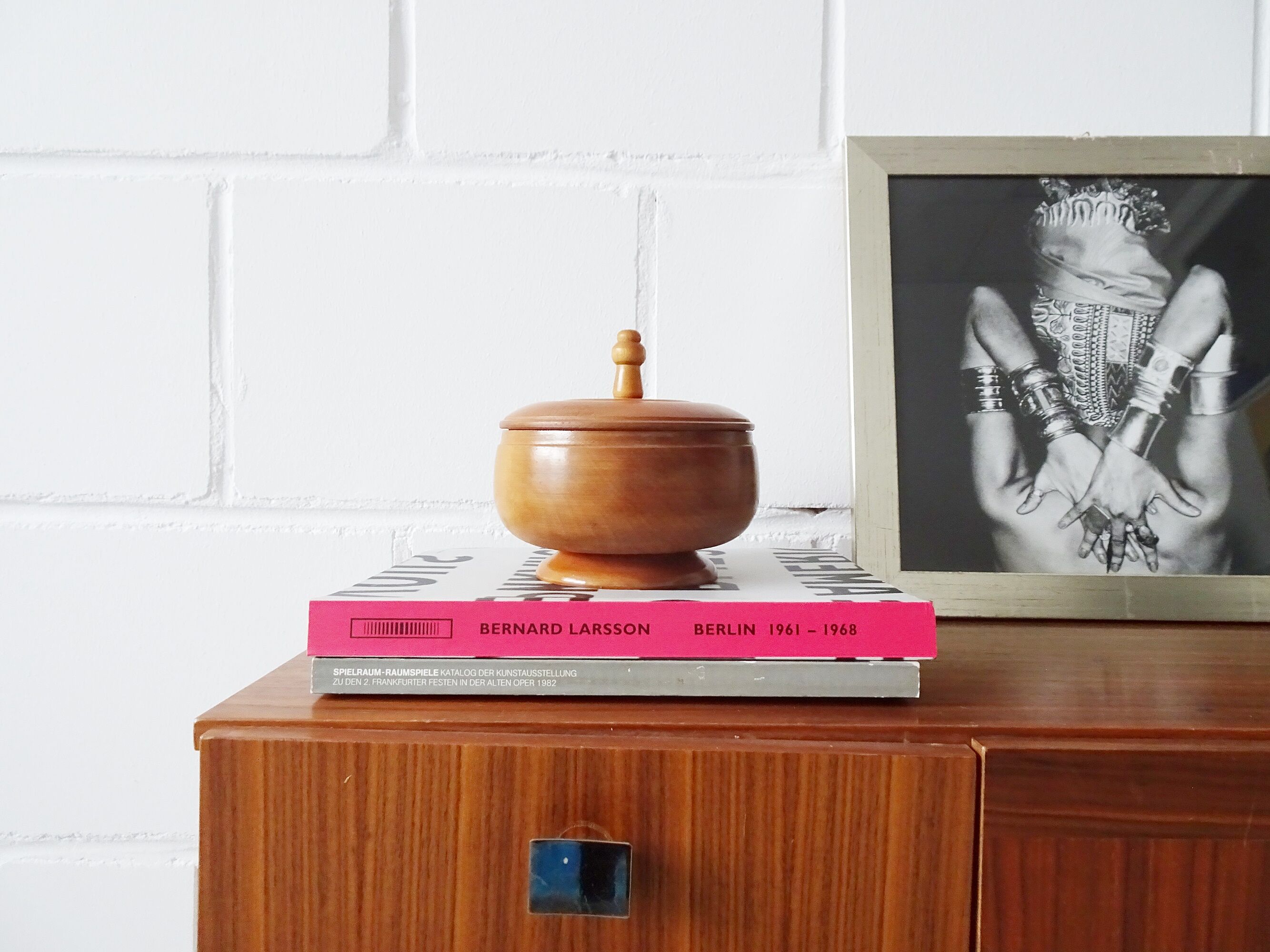 wooden box mid century