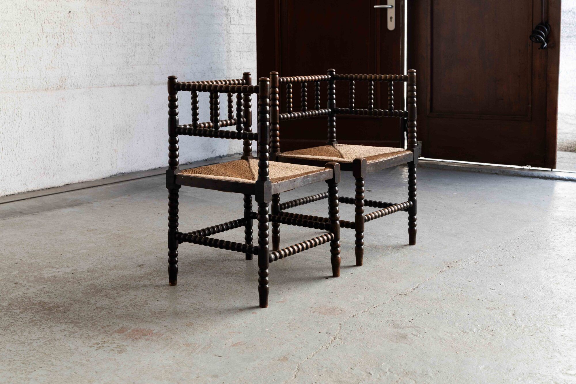 2 chaises à bobines