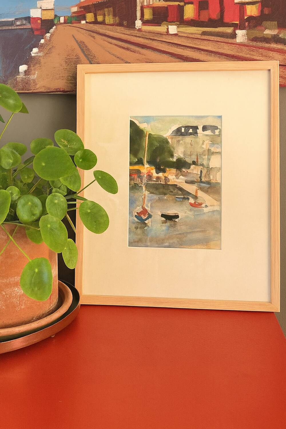 Original framed watercolor