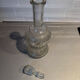 Antique glass bottle with stopper – vintage glassware