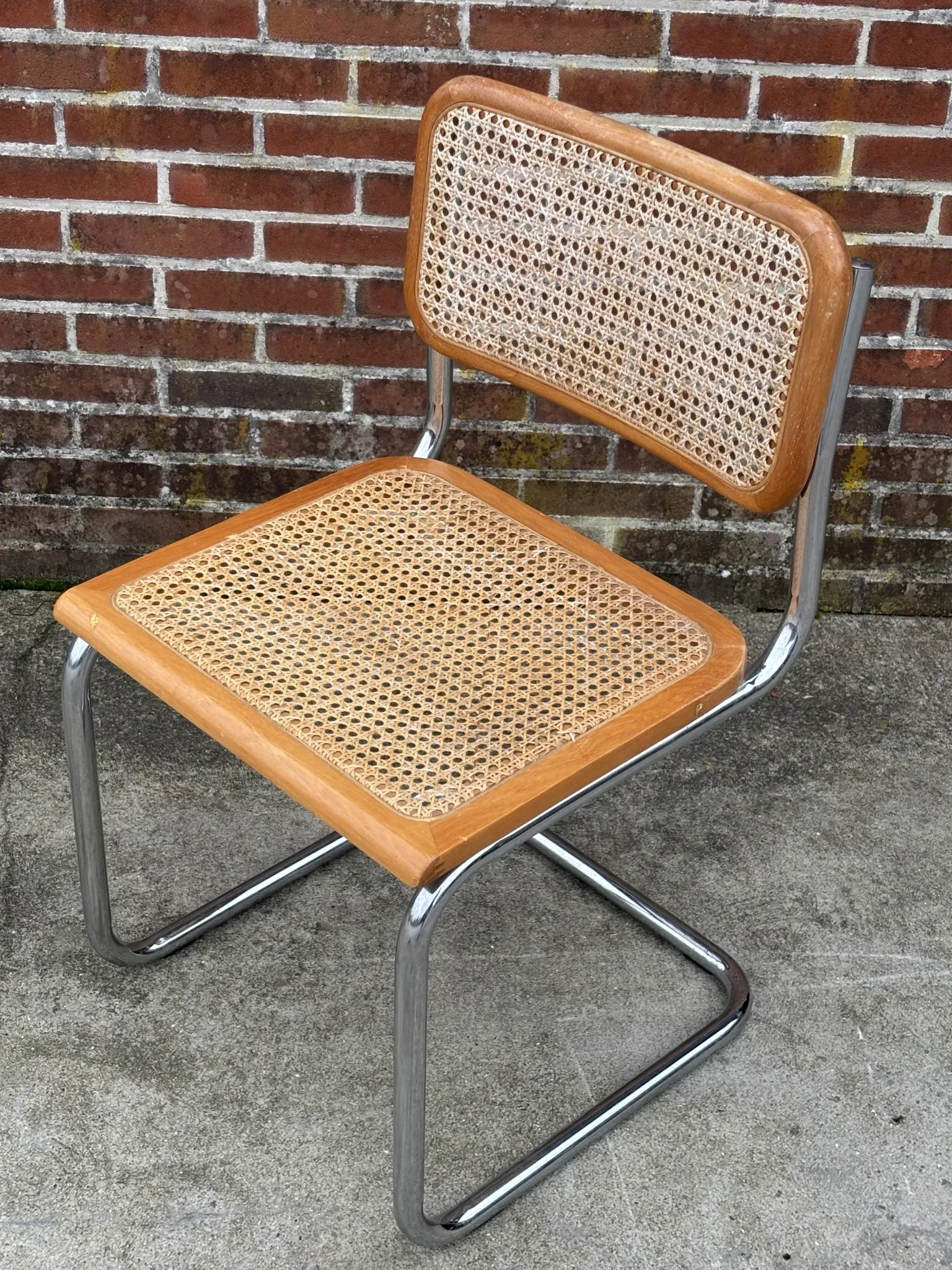Cesca design chair model b32 in chrome