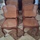 Wooden chairs with caning in Louis XV style