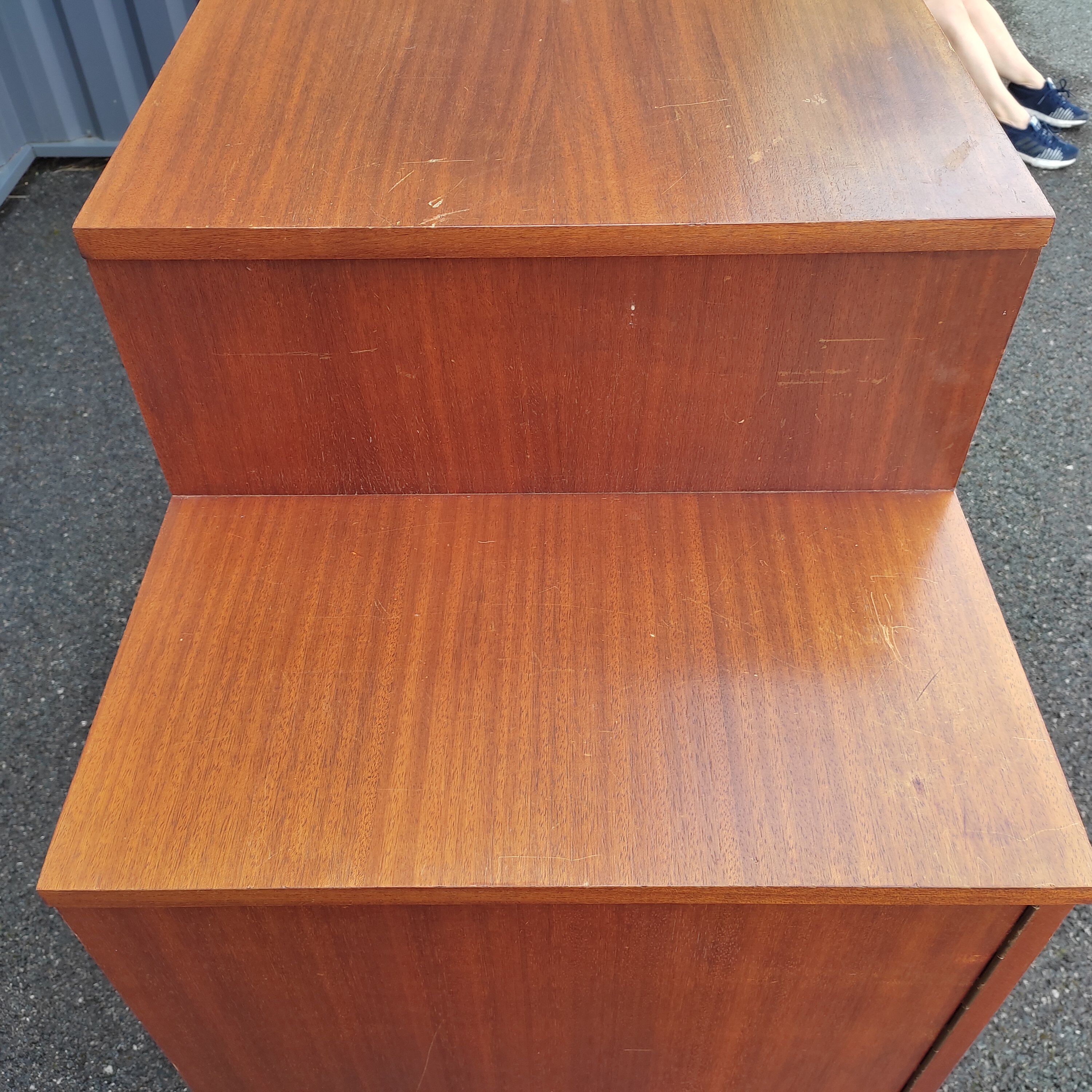 Vintage bar fridge cabinet