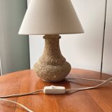 Lampe vintage en pierre du Gard