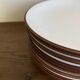 set of 12 flat plates in glazed earthenware Siena by KMK Scandinavia 1965