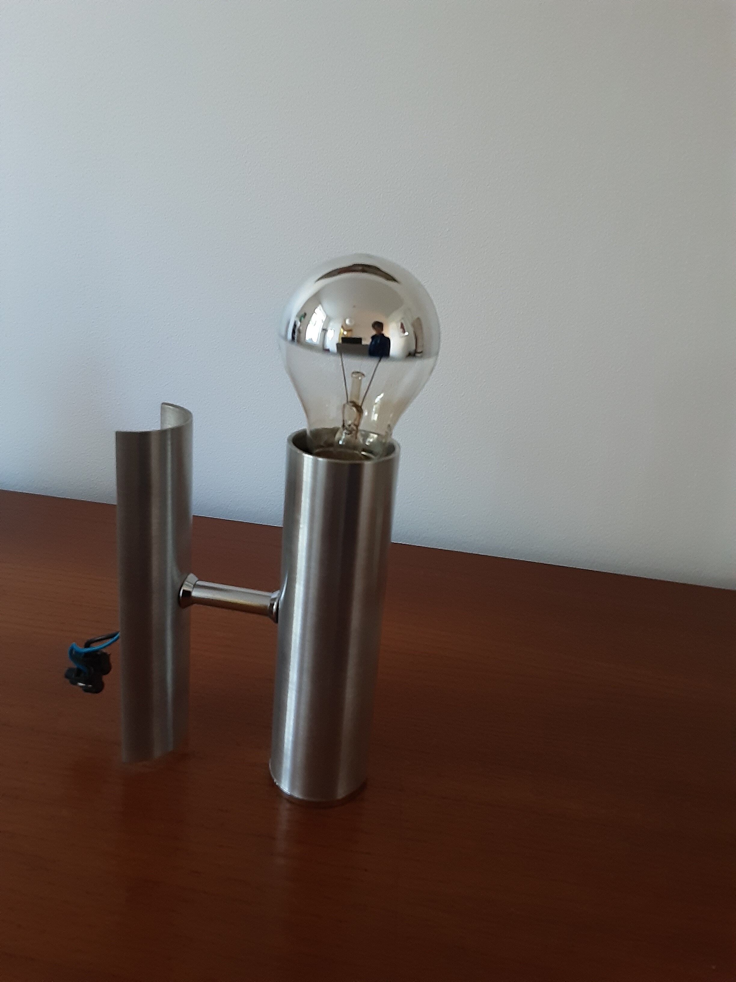 Wall lamp in aluminum brush