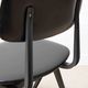 Chaise "Result" Friso Kramer simili cuir noir