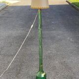 Lampadaire éléphant italien art déco en verre vert 142cm