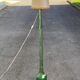 Italian Art Deco Elephant Floor Lamp in Green Glass 142cm