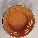 Coupe à fruits en faience émaillée