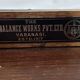 Old teak scale box