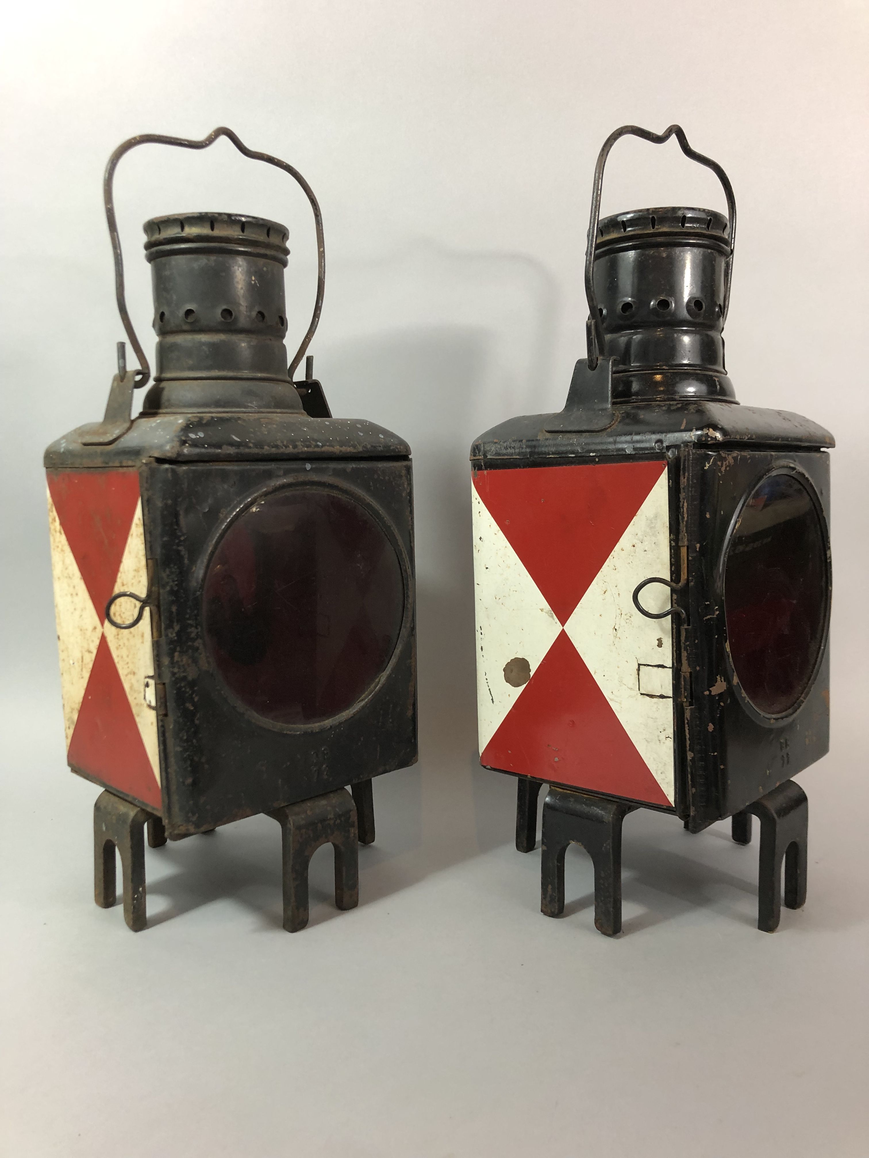Ancienne Lanterne Applique En Laiton Pour Wagon Deutsche Reichsbahn (années 1930) - Allemagne - Occasion