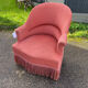 Toad armchair in pink velvet
