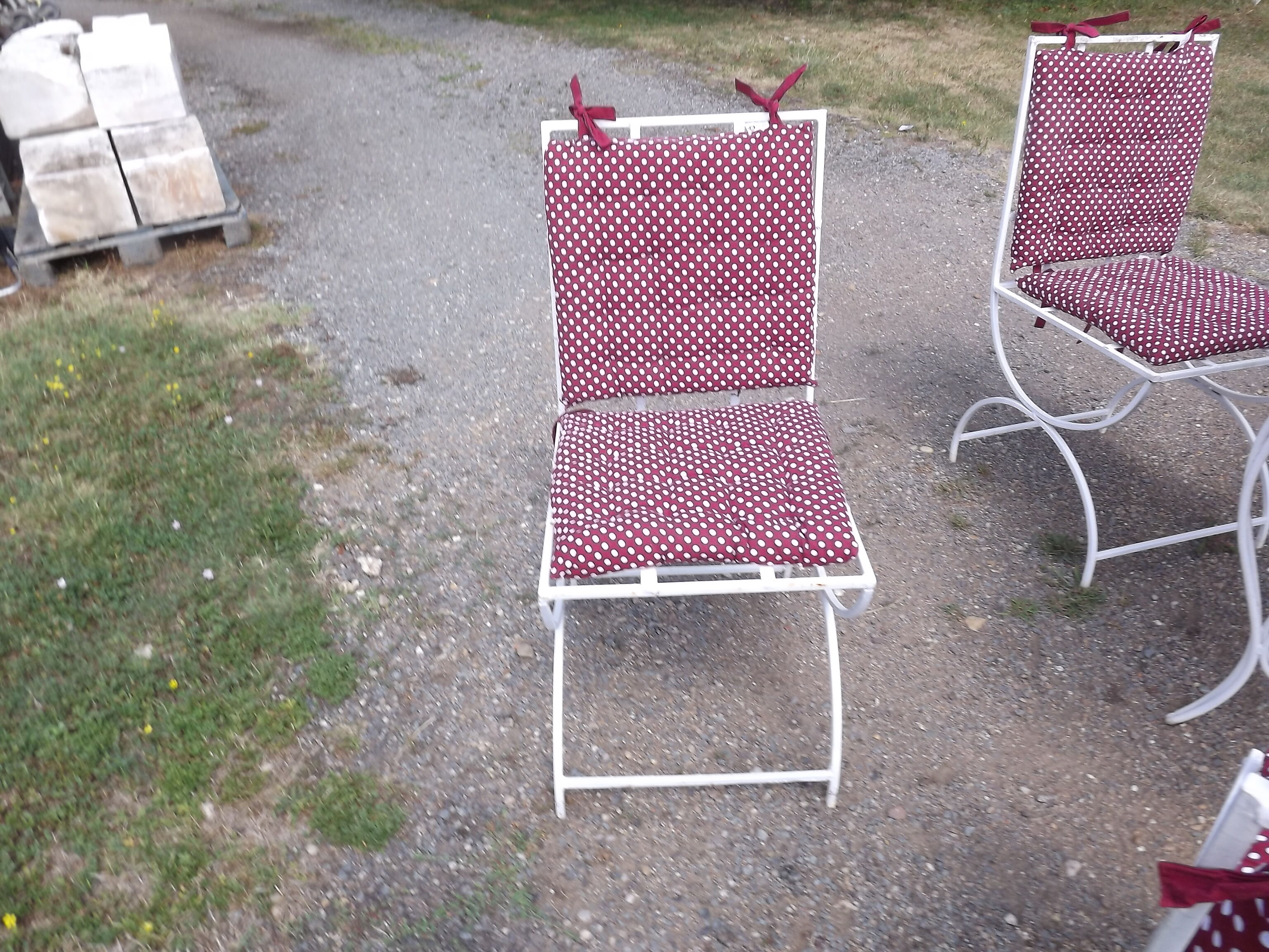 Iron garden furniture