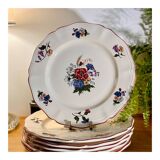 Set of 6 Agreste Sarreguemines plates
