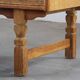 Vintage Mid-Century Oak Desk with 6 Drawers, Open Back, Kjærnulf Style