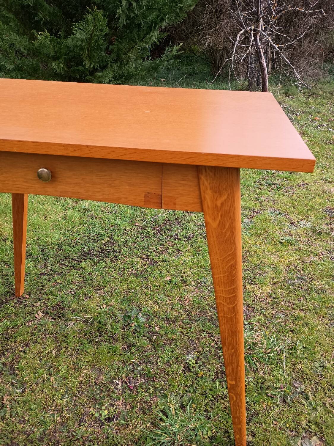 Compass leg desk